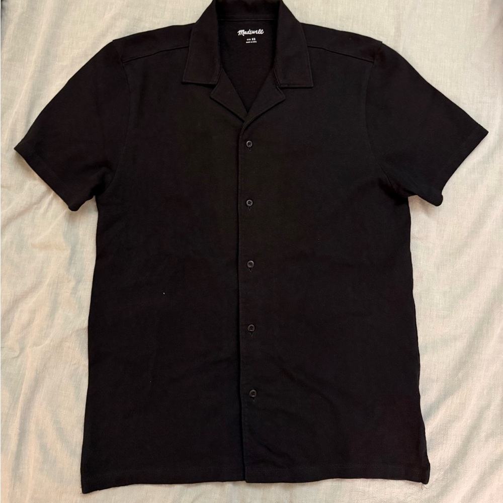 Madewell Men's Black Casual Button Down Shirt